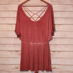 American Eagle Outfitters Rose Pink Romper